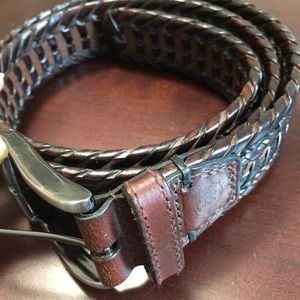 Brown leather belt Sz 36